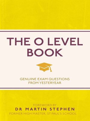 cover image of The O Level Book